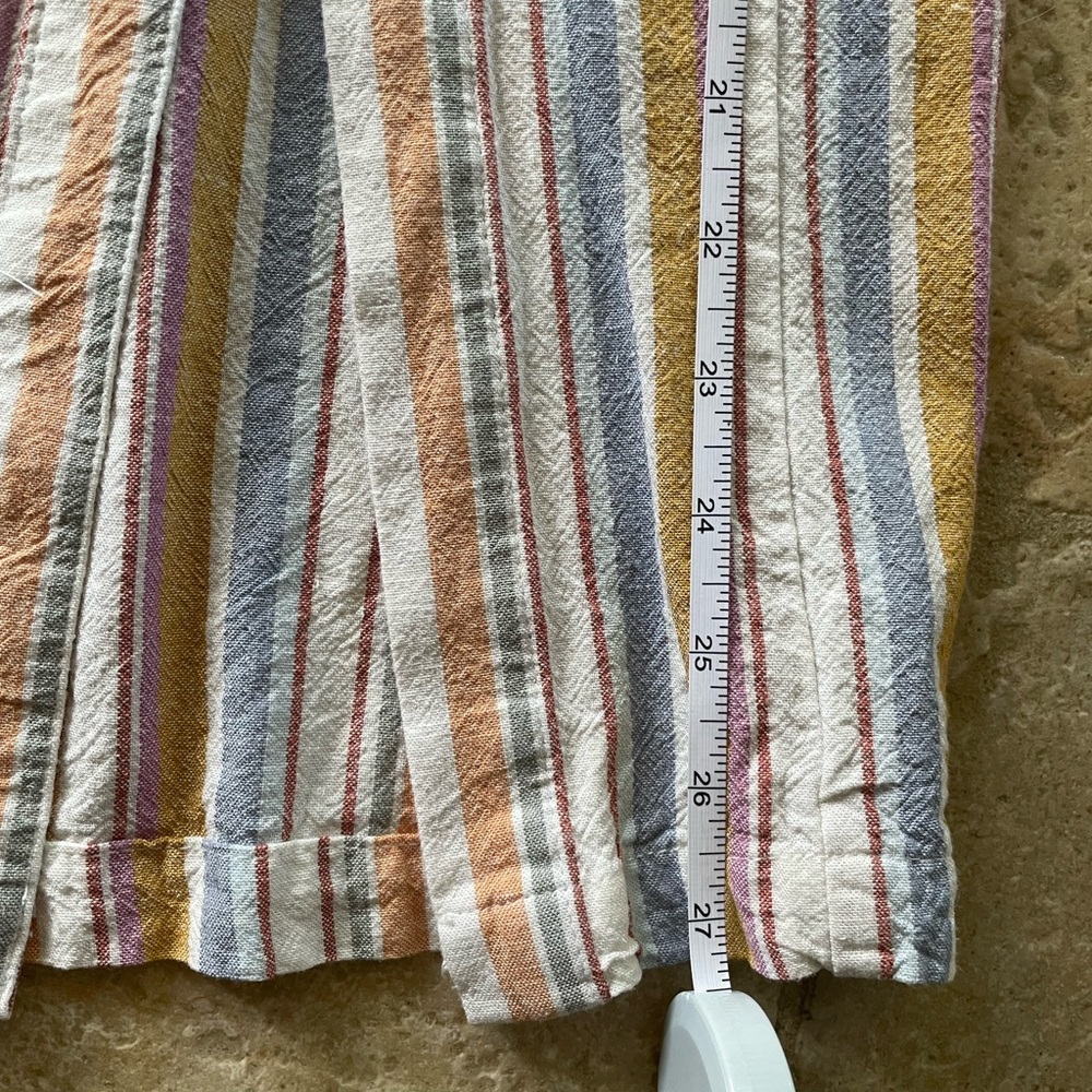 Adorable striped Linen cotton blend skirt - Picture 8 of 8